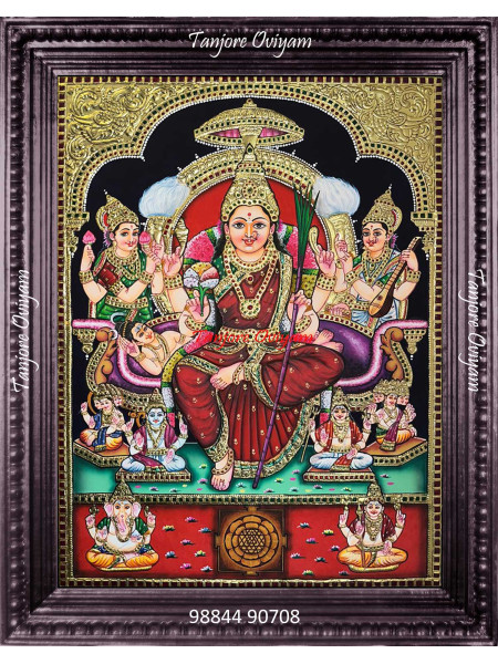 Lalitha Devi Tanjore Painting
